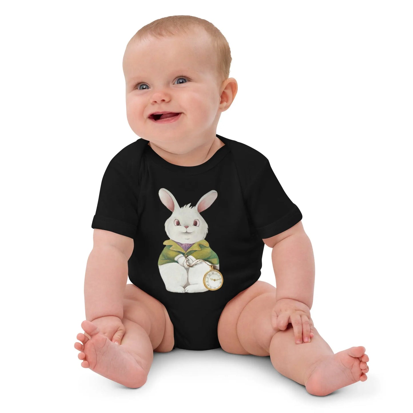 Body en coton bio bébé - Lapin pressé - Ty - Art