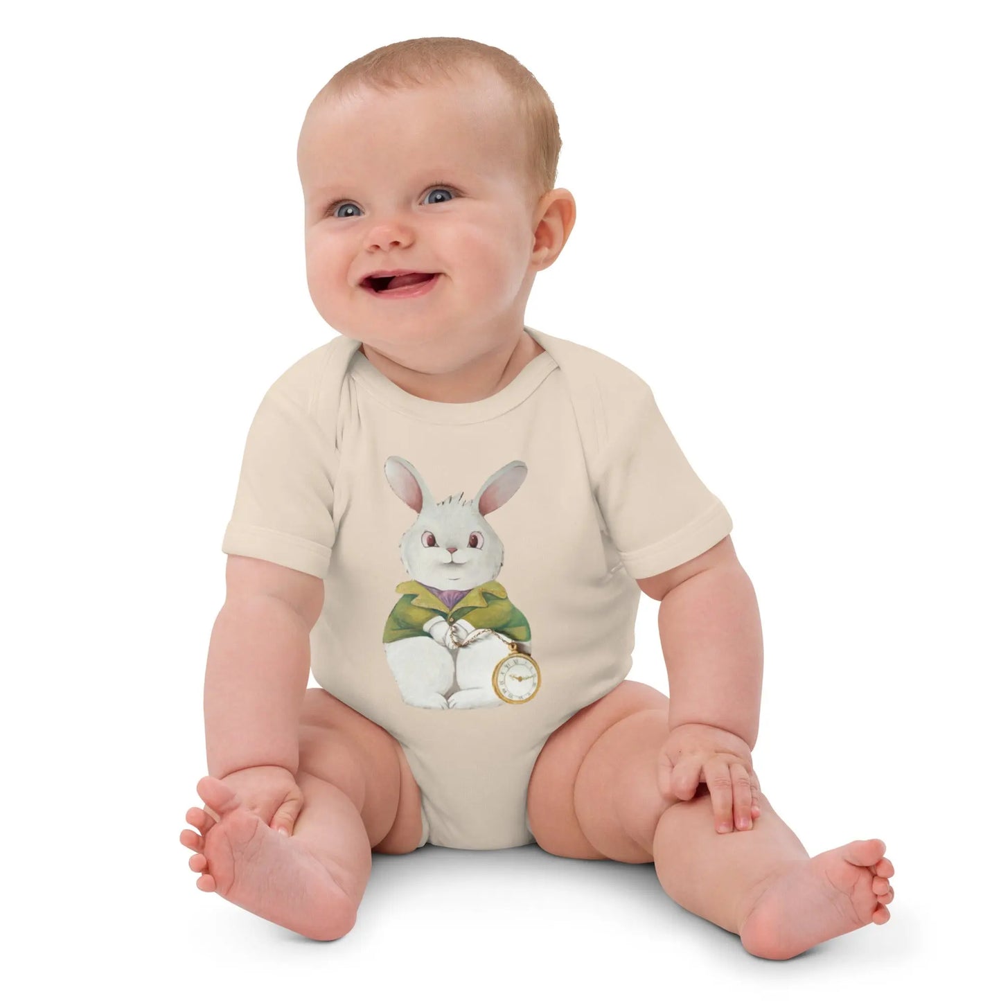 Body en coton bio bébé - Lapin pressé - Ty - Art