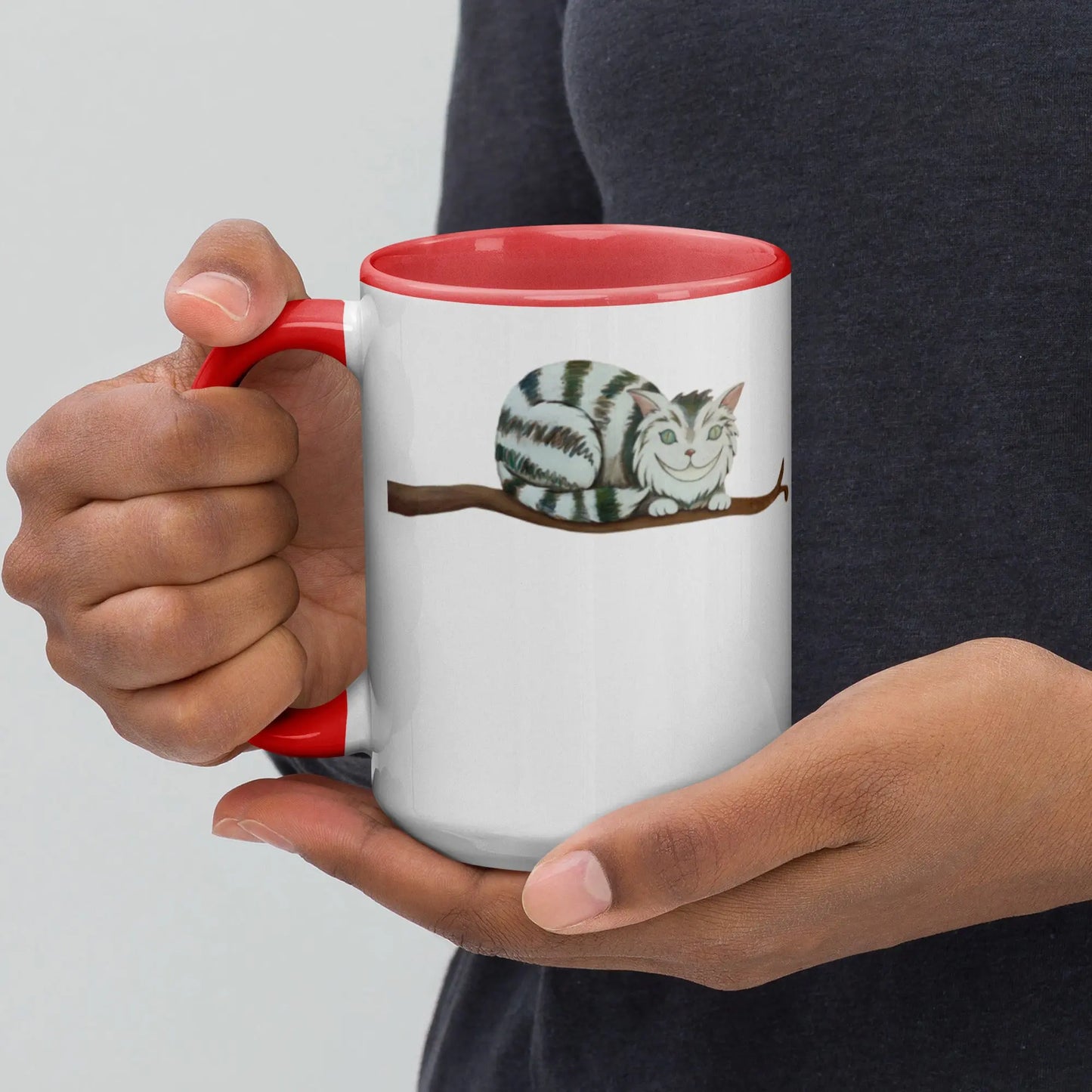 Mug à Intérieur Coloré - Chat perché - Ty - Art