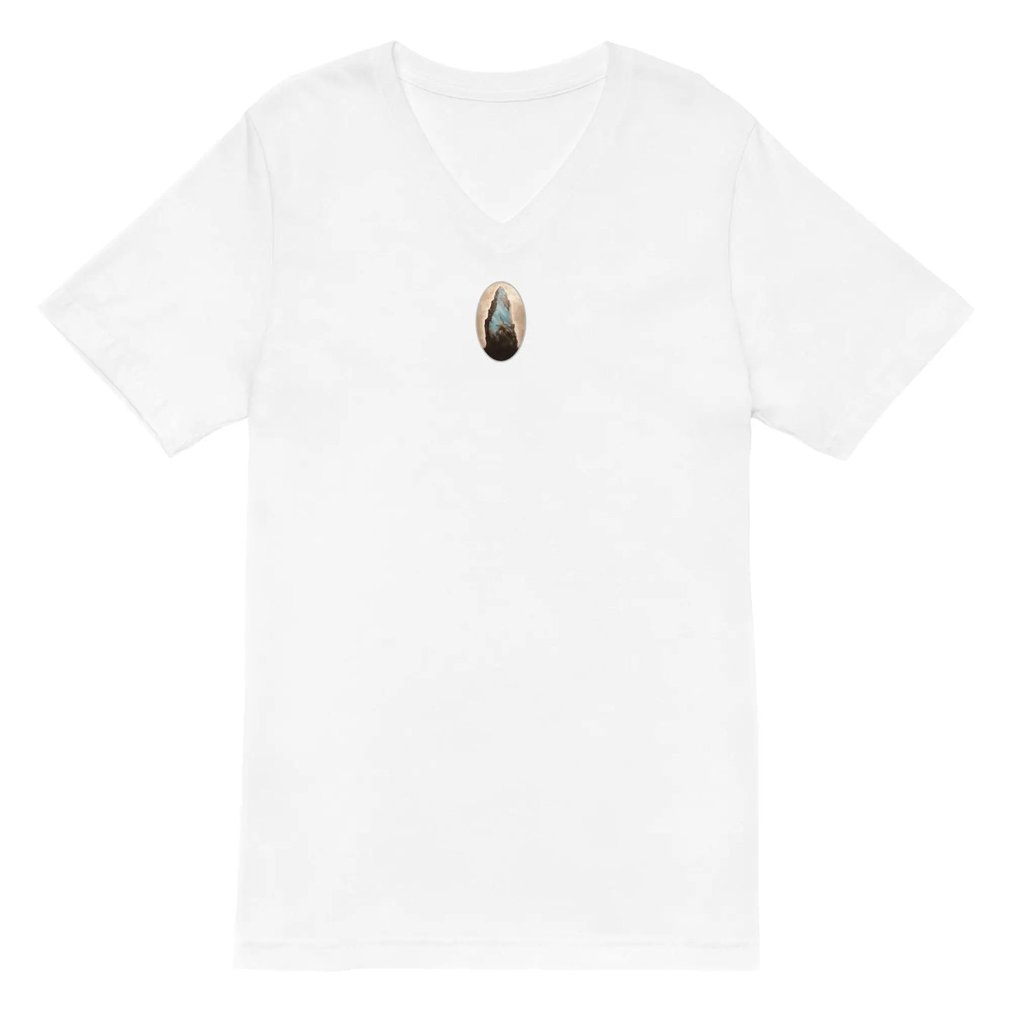 T-shirt Unisexe à Manches Courtes et Col V - Menhir - Ty - Art