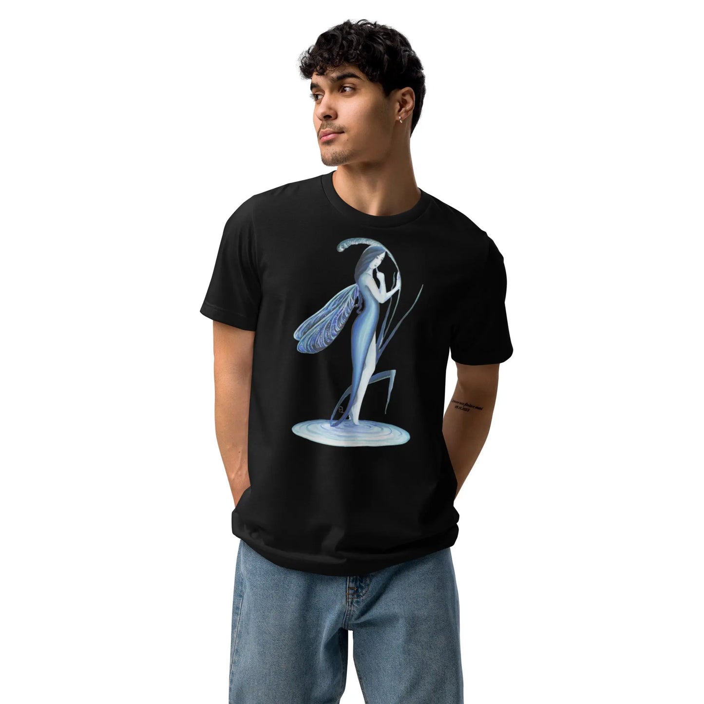 T-shirt unisexe classique écologique - Fée libellule - Ty - Art