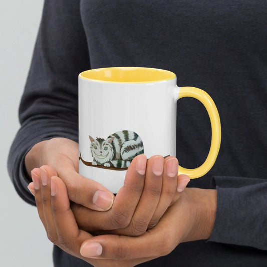 Mug à Intérieur Coloré - Chat perché - Ty - Art