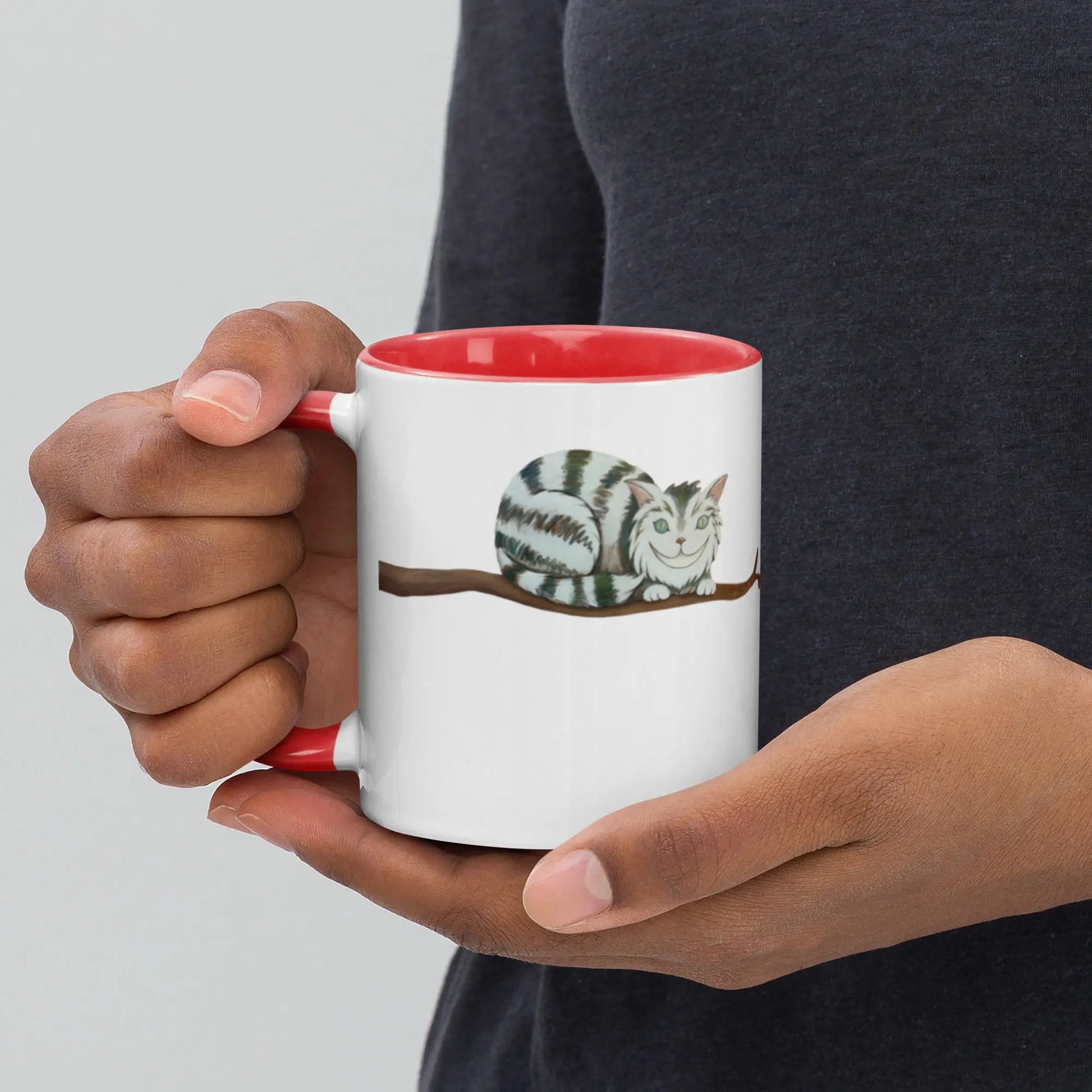Mug à Intérieur Coloré - Chat perché - Ty - Art