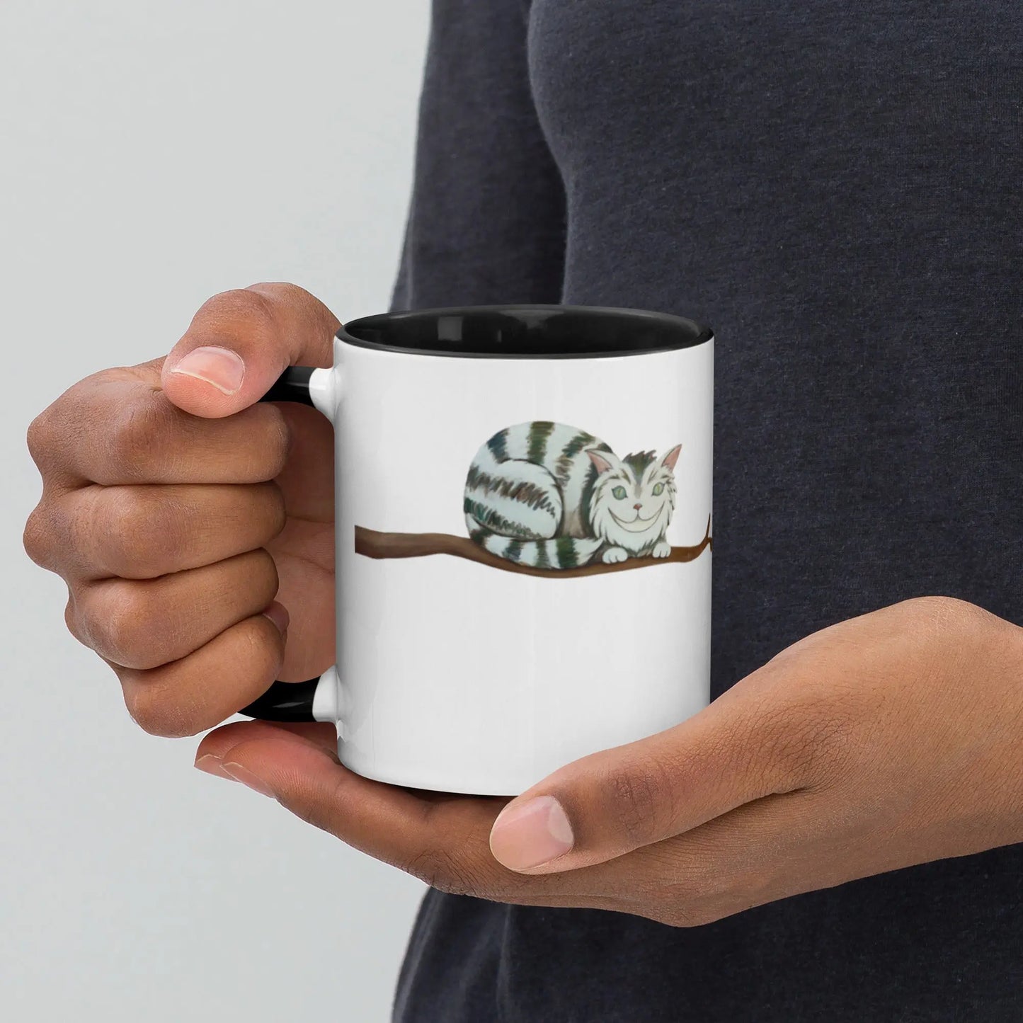 Mug à Intérieur Coloré - Chat perché - Ty - Art