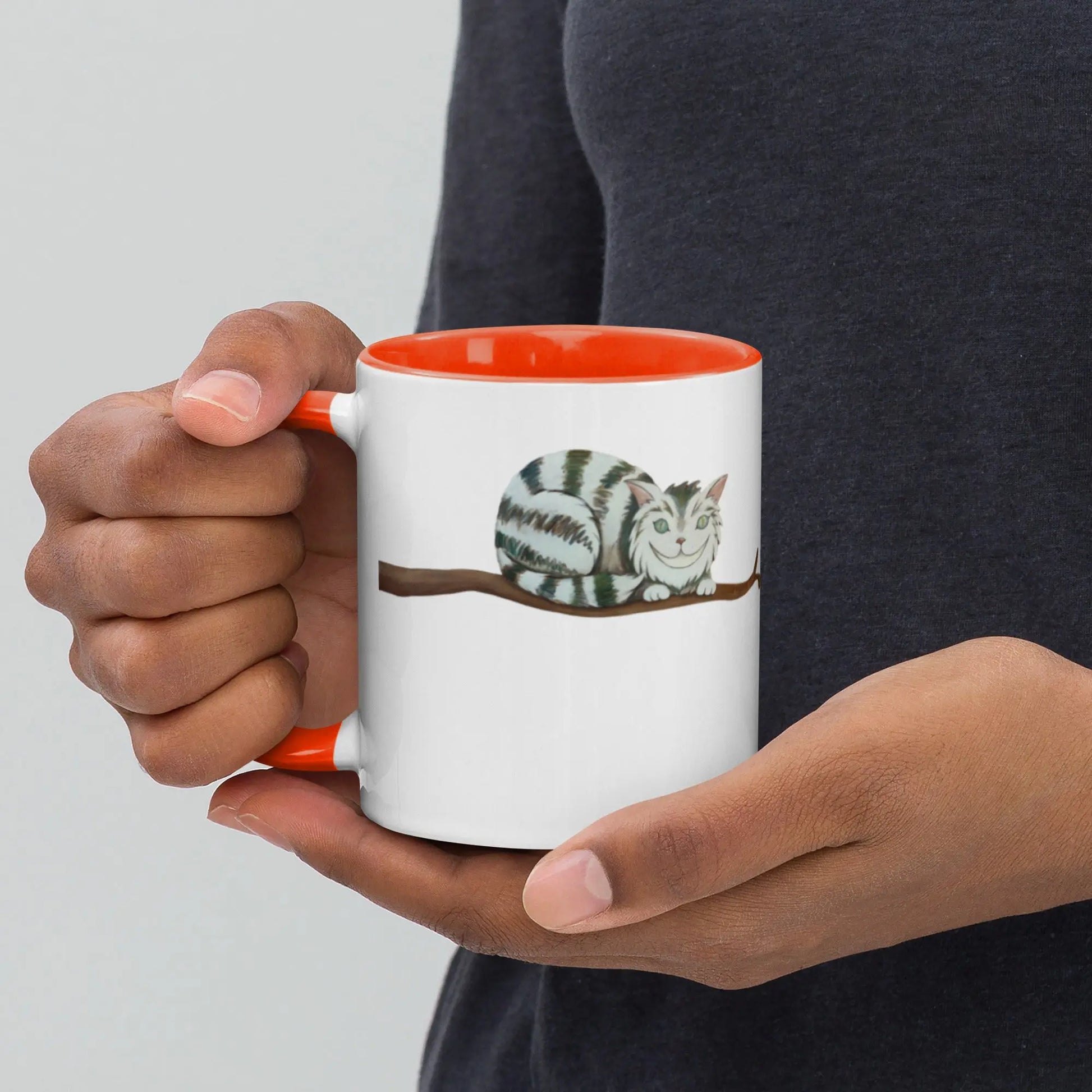Mug à Intérieur Coloré - Chat perché - Ty - Art