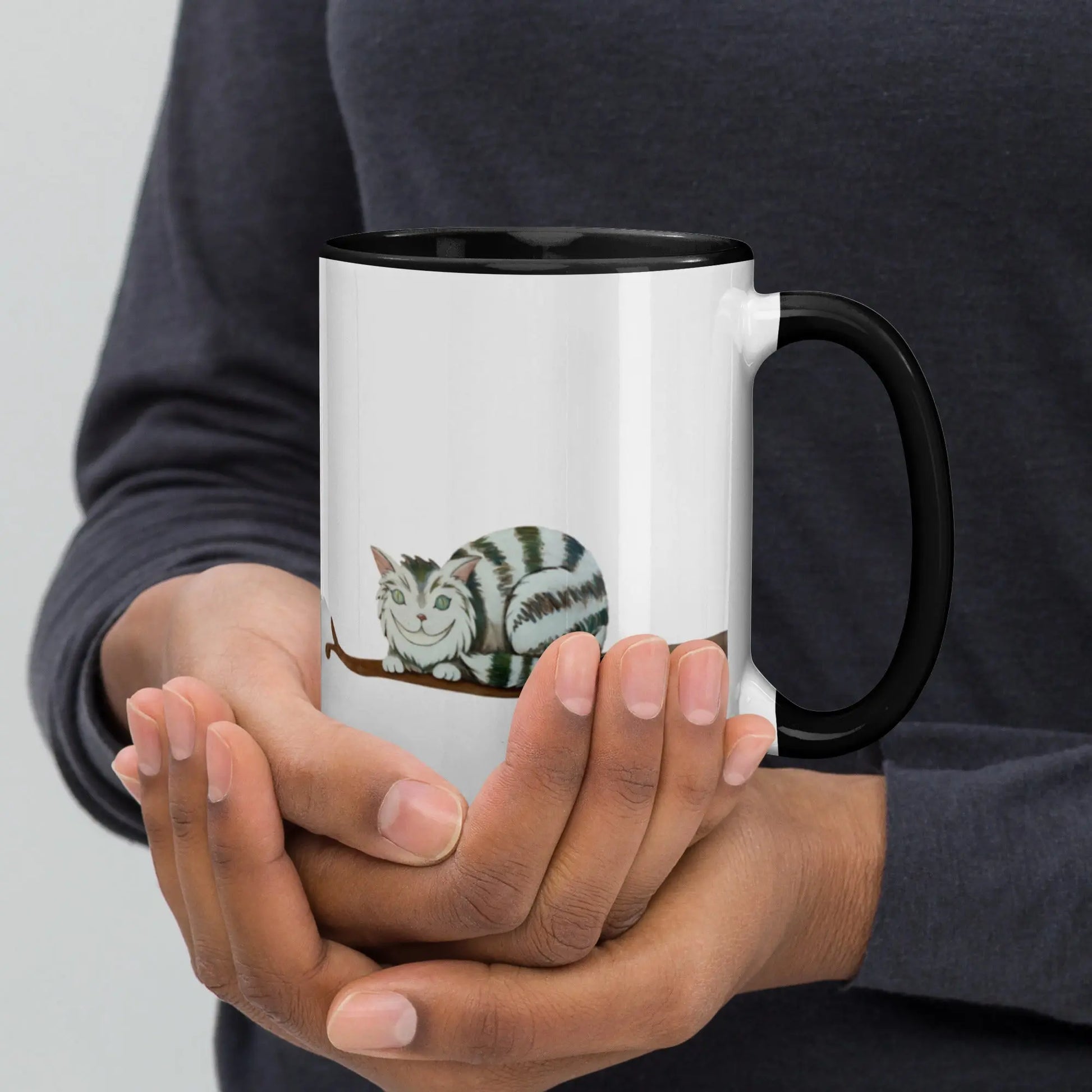 Mug à Intérieur Coloré - Chat perché - Ty - Art