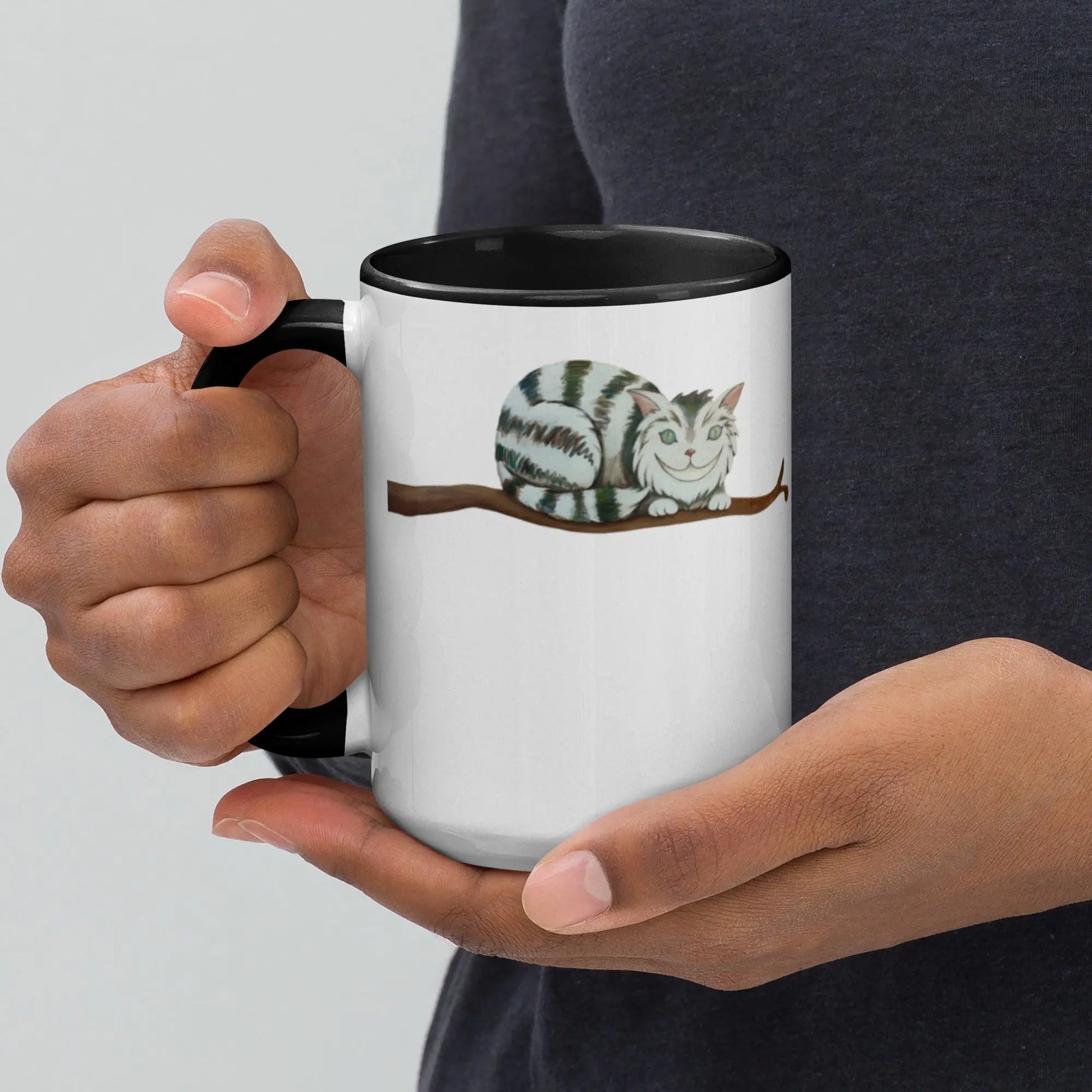 Mug à Intérieur Coloré - Chat perché - Ty - Art