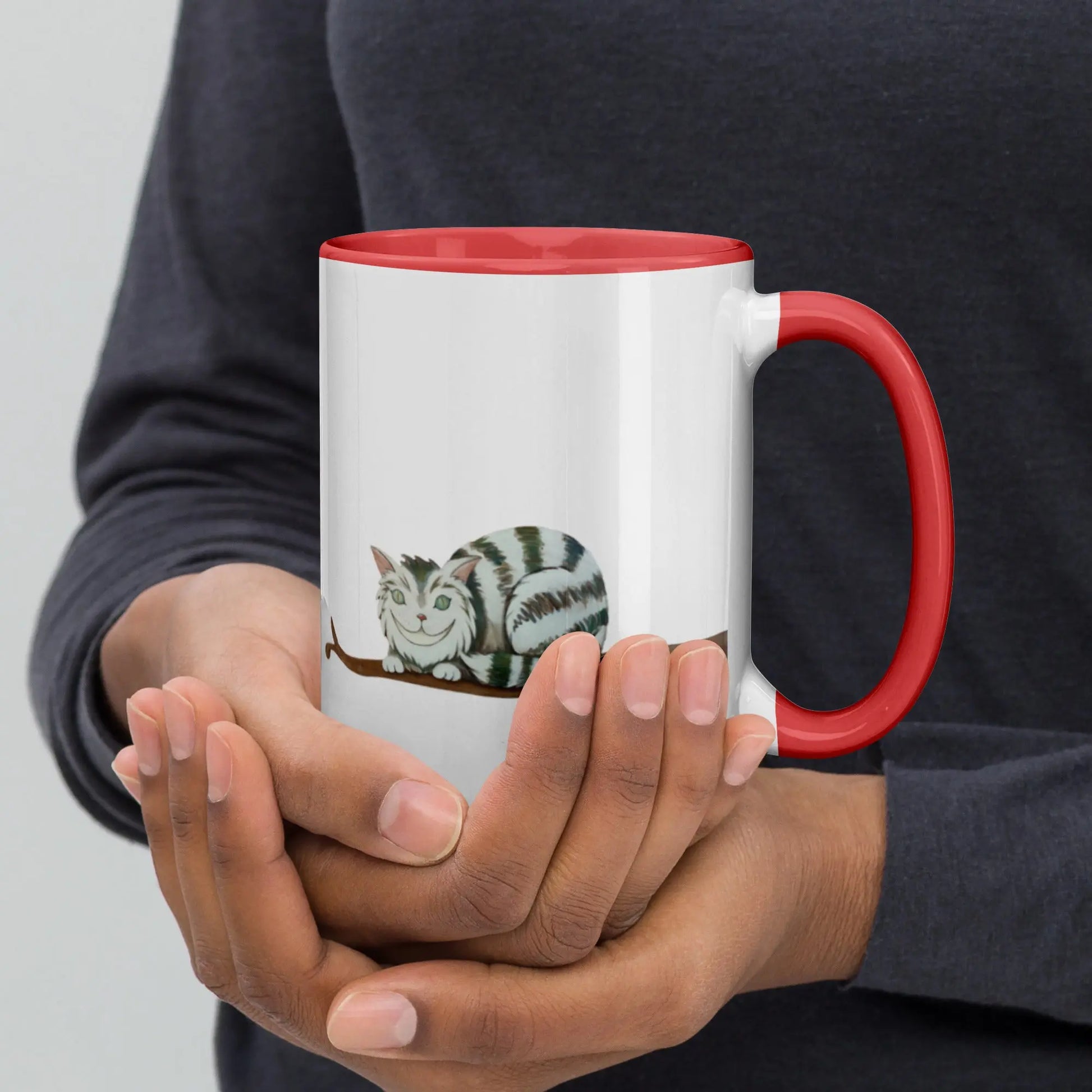 Mug à Intérieur Coloré - Chat perché - Ty - Art