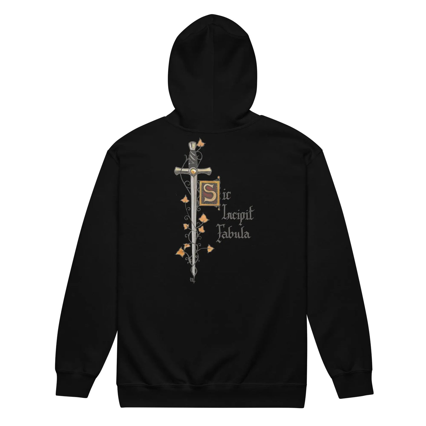 Sweat à capuche épais unisexe à fermeture éclair - Excalibur - Ty - Art