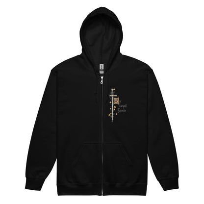 Sweat à capuche épais unisexe à fermeture éclair - Excalibur - Ty - Art