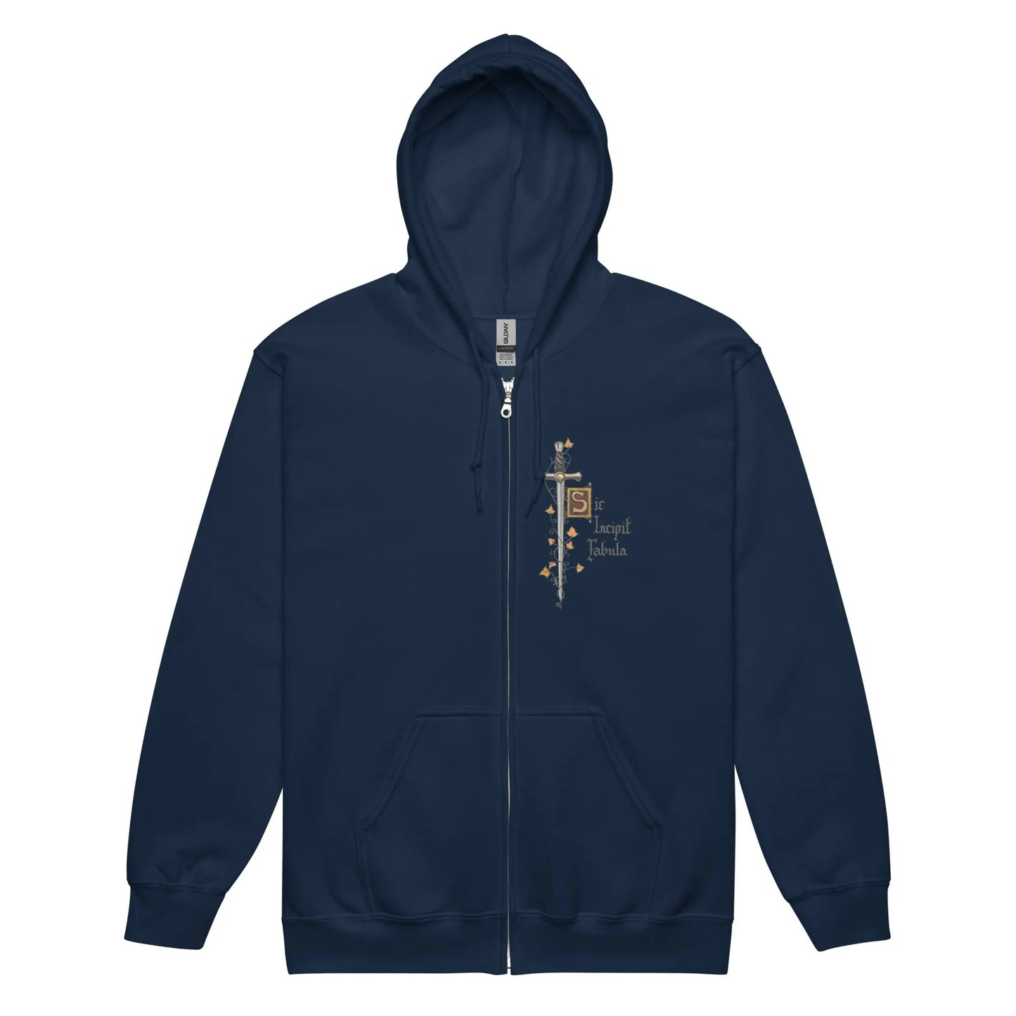Sweat à capuche épais unisexe à fermeture éclair - Excalibur - Ty - Art
