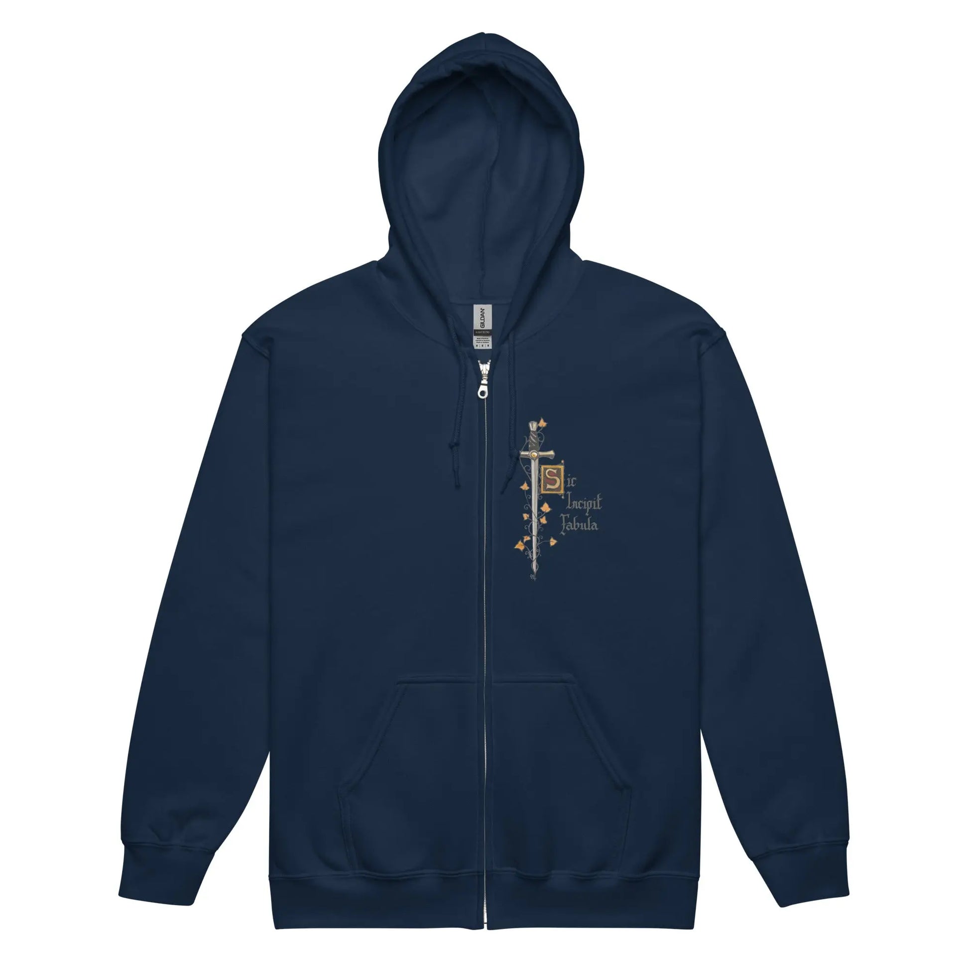 Sweat à capuche épais unisexe à fermeture éclair - Excalibur - Ty - Art