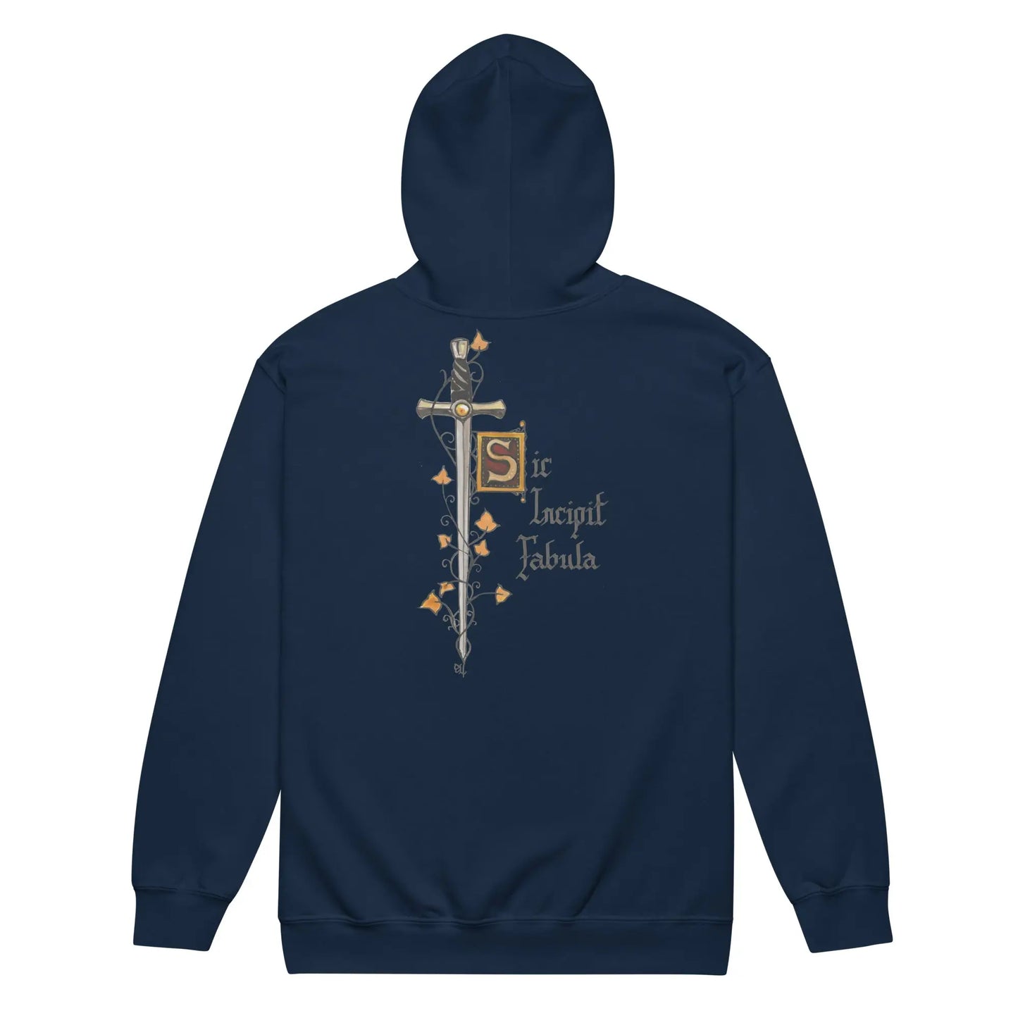 Sweat à capuche épais unisexe à fermeture éclair - Excalibur - Ty - Art