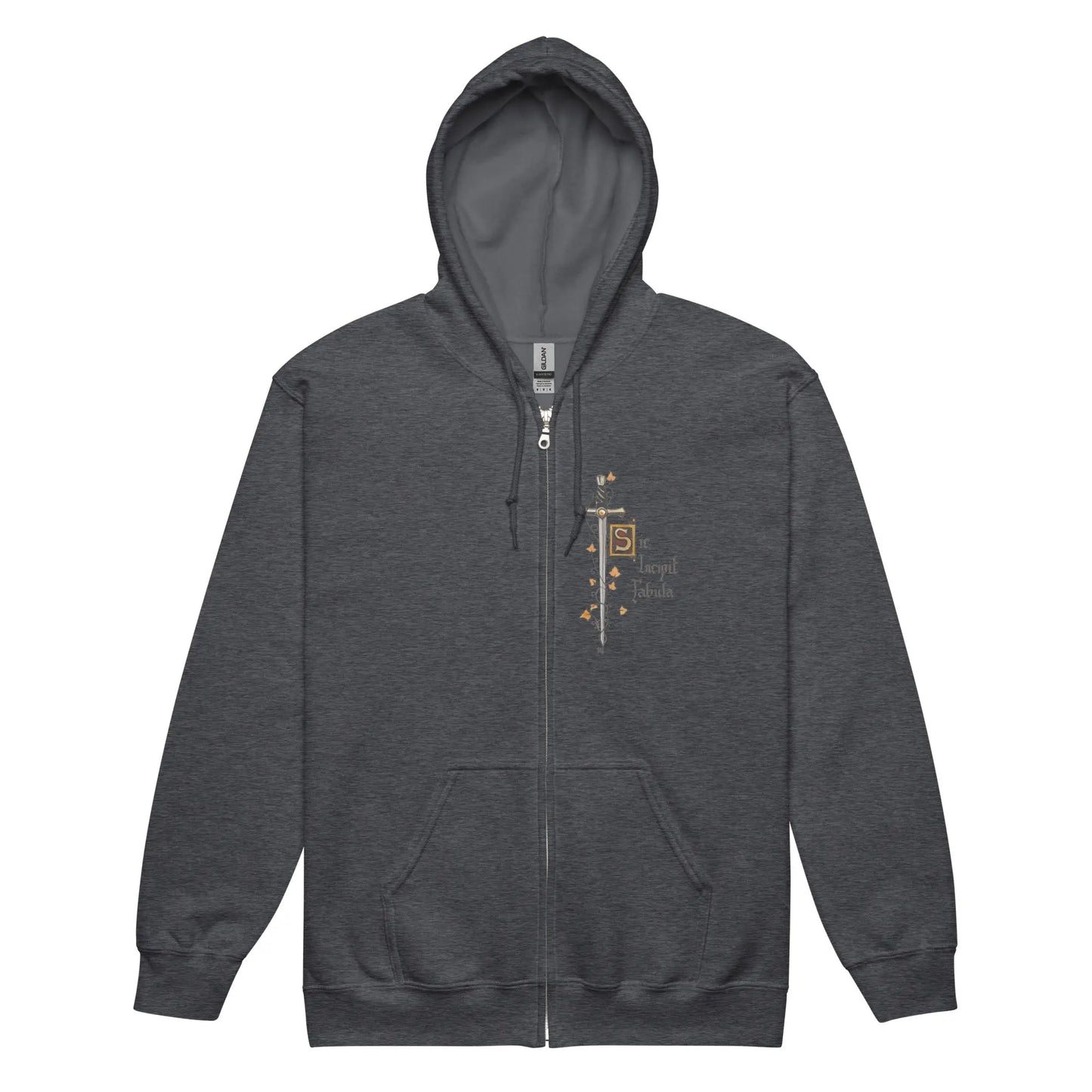 Sweat à capuche épais unisexe à fermeture éclair - Excalibur - Ty - Art