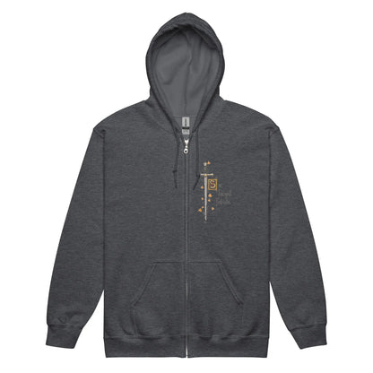 Sweat à capuche épais unisexe à fermeture éclair - Excalibur - Ty - Art