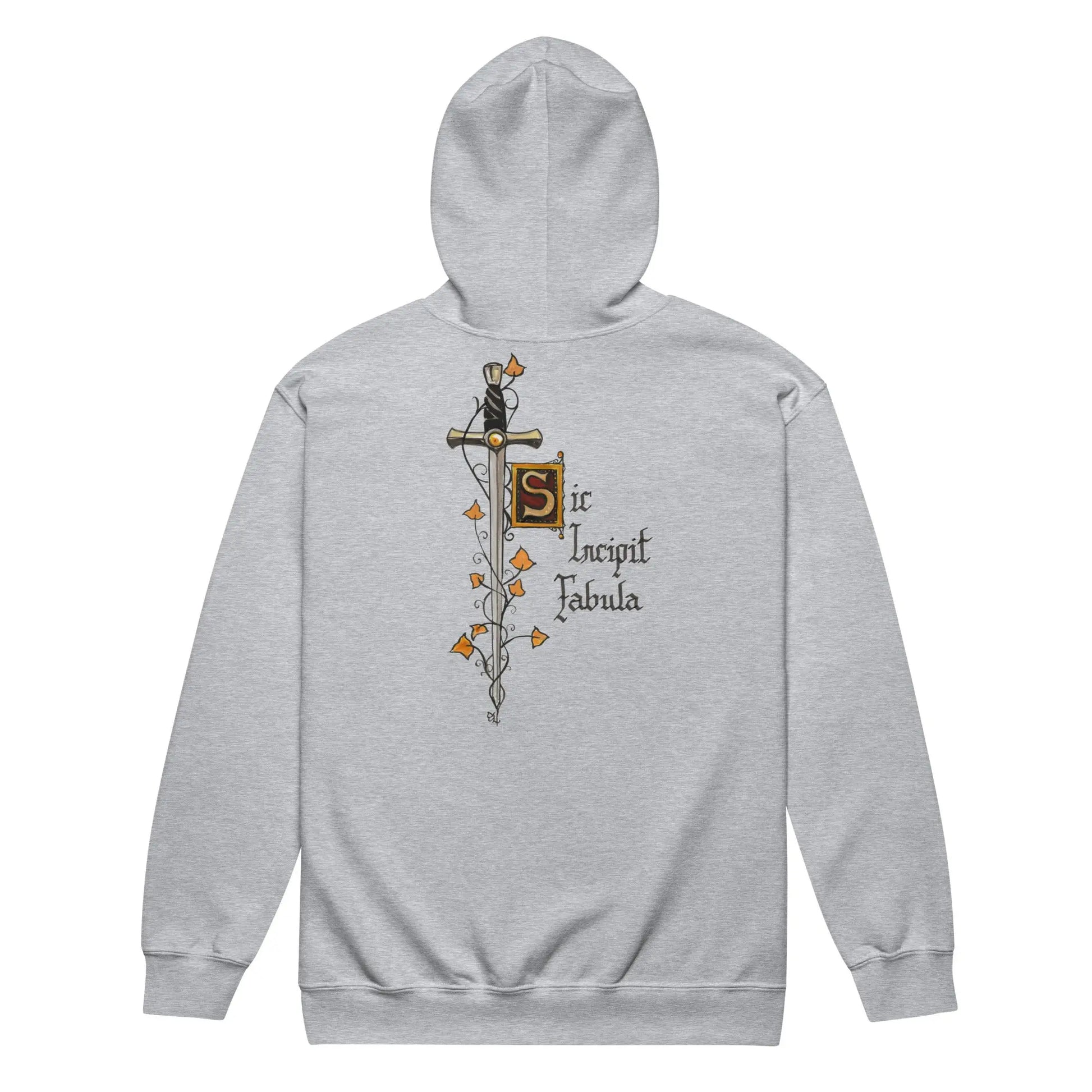 Sweat à capuche épais unisexe à fermeture éclair - Excalibur - Ty - Art