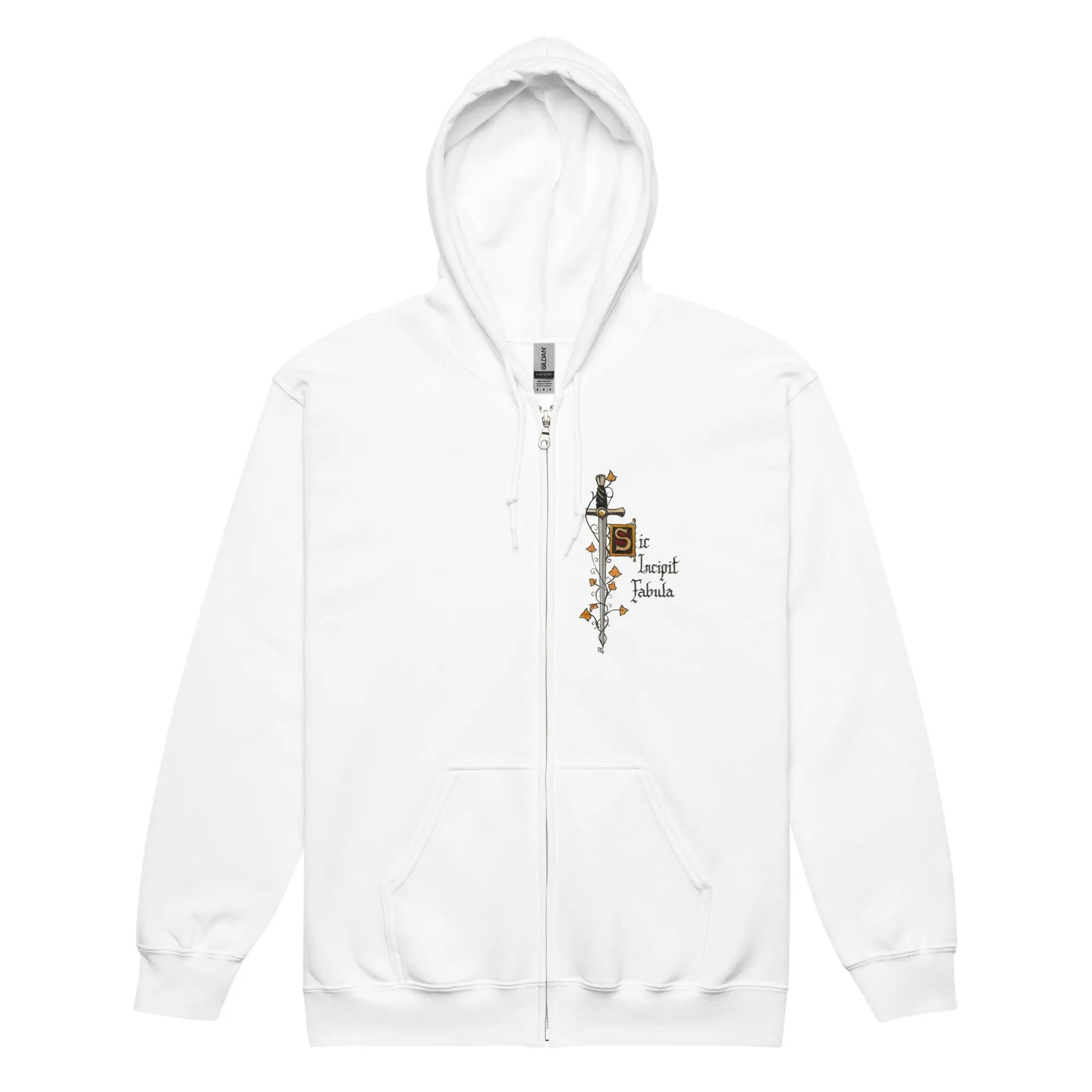 Sweat à capuche épais unisexe à fermeture éclair - Excalibur - Ty - Art