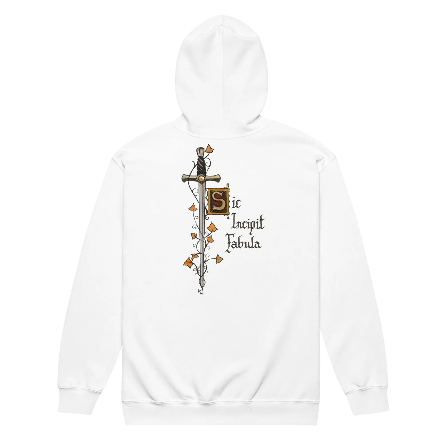 Sweat à capuche épais unisexe à fermeture éclair - Excalibur - Ty - Art