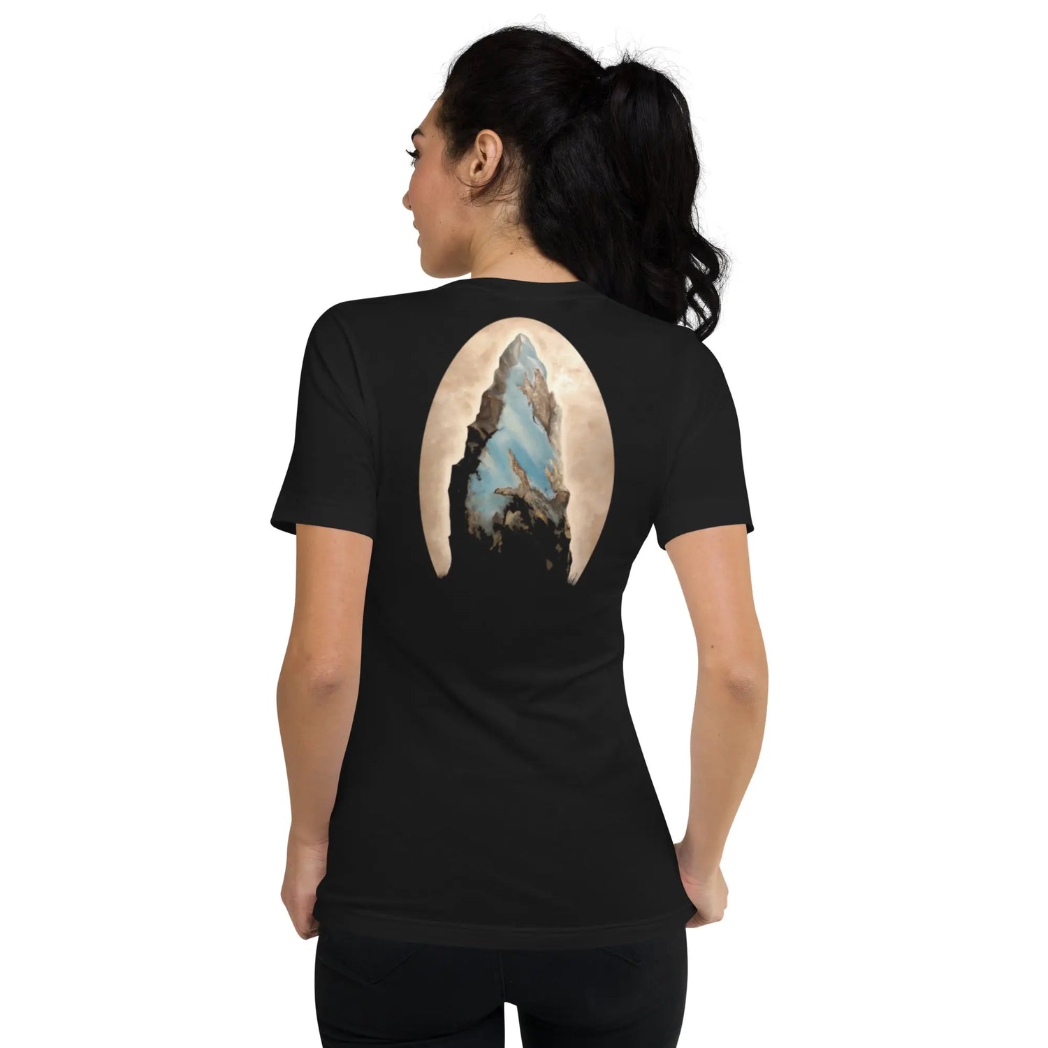 T-shirt Unisexe à Manches Courtes et Col V - Menhir - Ty - Art
